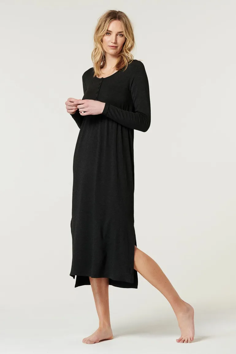 jurk__anthracite_melange_6.webp Noppies Jurken<Jurk - Anthracite Melange