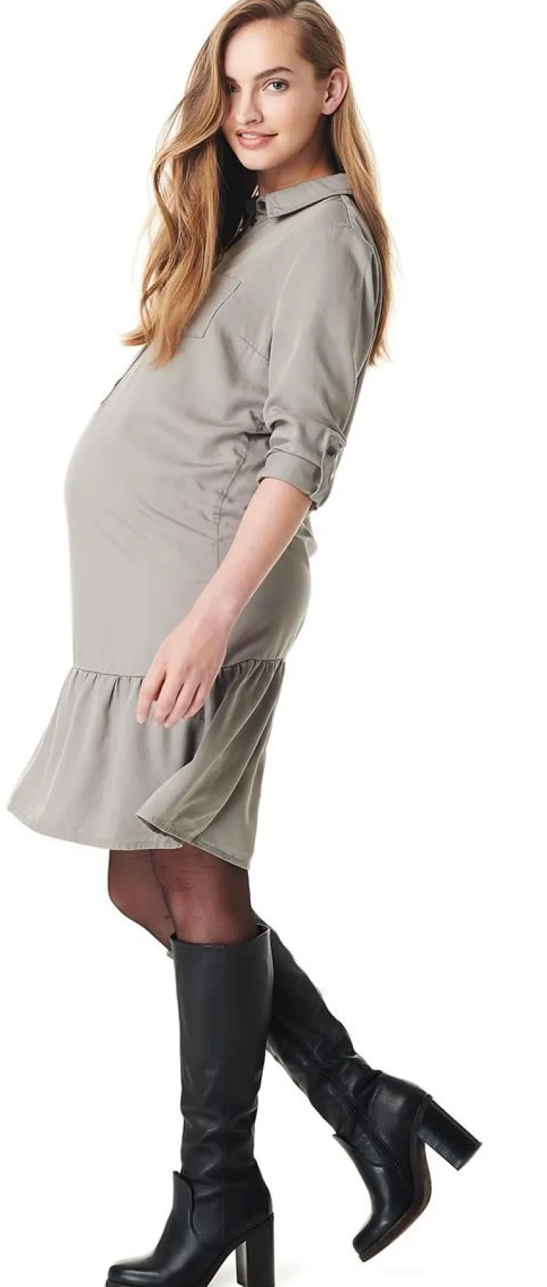 jurk__real_olive_11.webp Noppies Jurken<Jurk - Real Olive