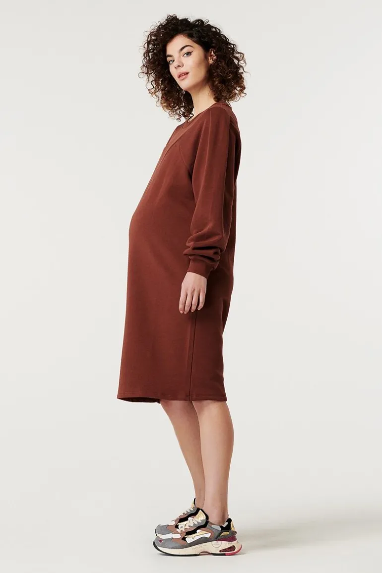 jurk_abingdon__brunette_12.webp Noppies Jurken<Jurk Abingdon - Brunette