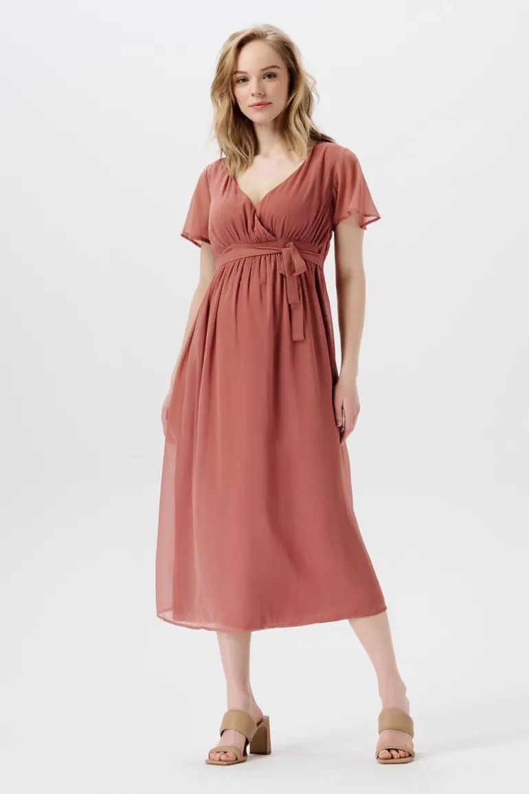 jurk_amelie__burlwood_0.webp Noppies Jurken<Jurk Amelie - Burlwood