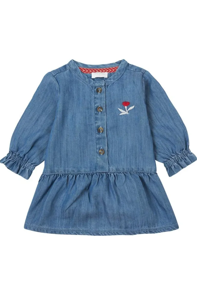 jurk_felines__medium_blue_3.webp Noppies Jurken<Jurk Felines - Medium Blue Denim
