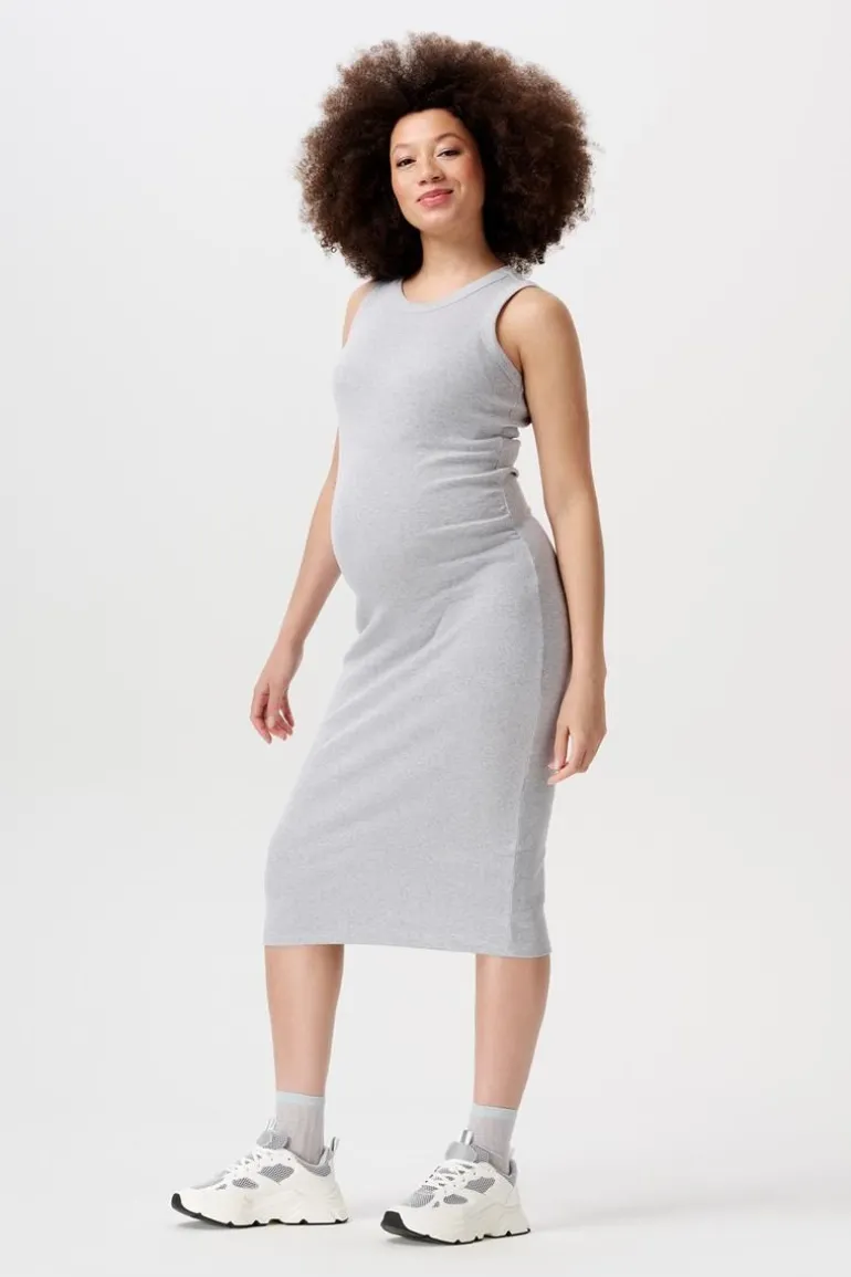 jurk_inaya__grey_melange_0.webp Noppies Jurken<Jurk Inaya - Grey Melange