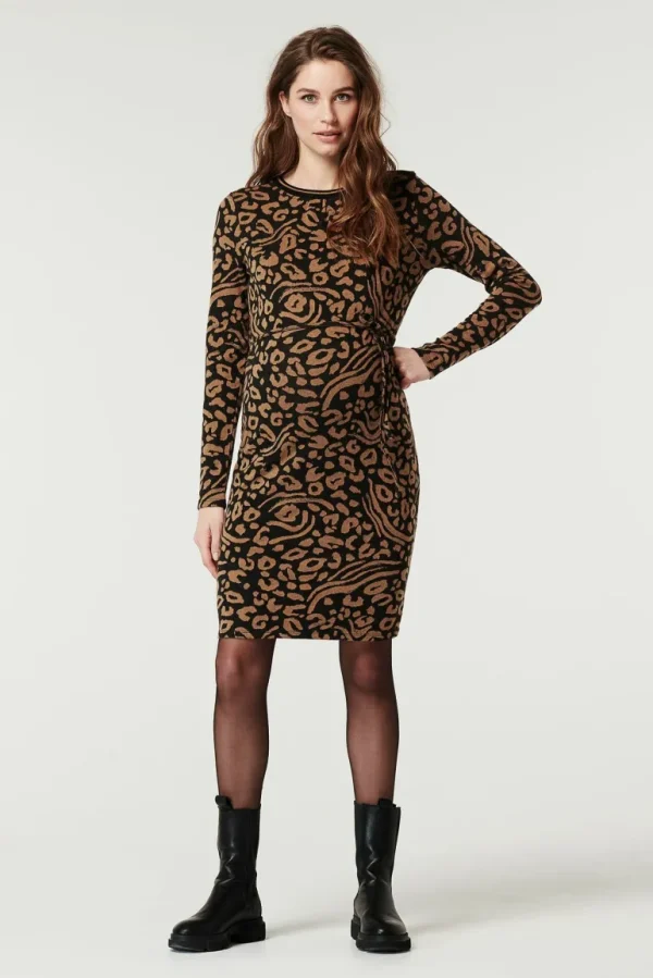 Noppies Jurken<Jurk Leopard - Toasted Coconut