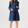 Noppies Jurken | Jurken<Jurk Met Voedingsfunctie Oberlin - Vintage Blue