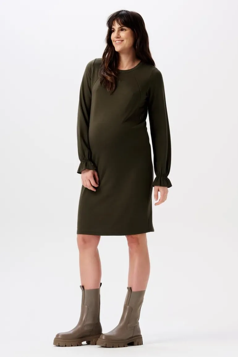 jurk_met_voedingsfunctie__0-111.webp Noppies Jurken | Jurken<Jurk Met Voedingsfunctie Frederikstad - Black Olive