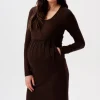 Noppies Jurken | Jurken<Jurk Met Voedingsfunctie Gaja Nursing Bi-stretch Dress - Coffee Bean