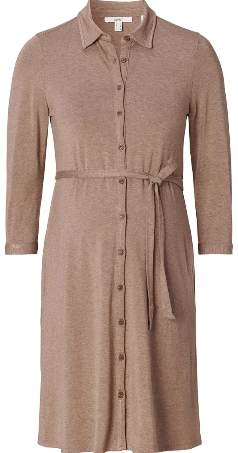 jurk_met_voedingsfunctie__0-124.webp Noppies Jurken | Jurken<Jurk Met Voedingsfunctie - Taupe Grey