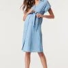 Noppies Jurken | Jurken<Jurk Met Voedingsfunctie Tencel - Light Blue