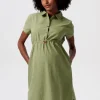 Noppies Jurken | Jurken<Jurk Met Voedingsfunctie - Olive Green