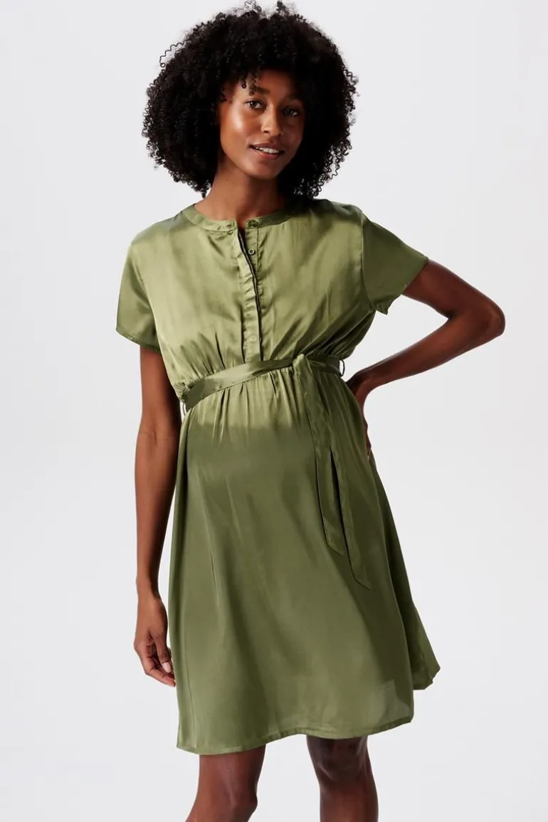 jurk_met_voedingsfunctie__0-169.webp Noppies Jurken | Jurken<Jurk Met Voedingsfunctie - Olive Green