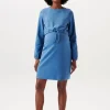 Noppies Jurken | Jurken<Jurk Met Voedingsfunctie - Modern Blue