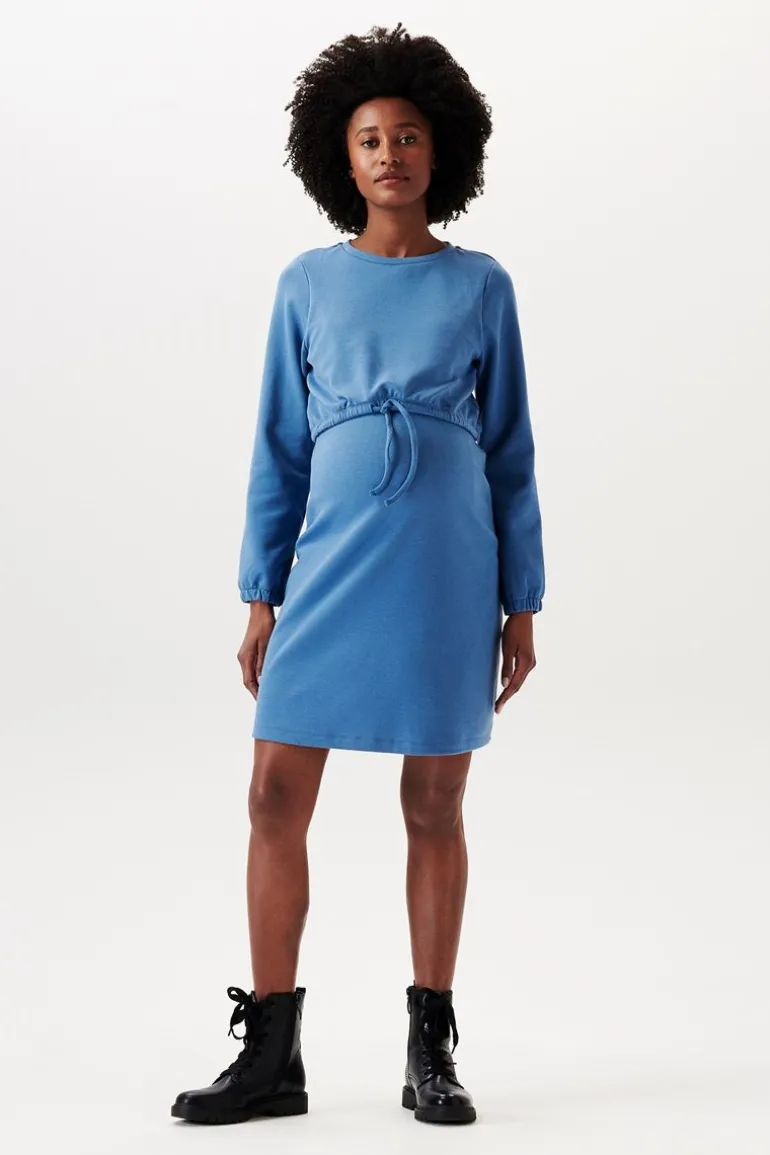 jurk_met_voedingsfunctie__0-172.webp Noppies Jurken | Jurken<Jurk Met Voedingsfunctie - Modern Blue