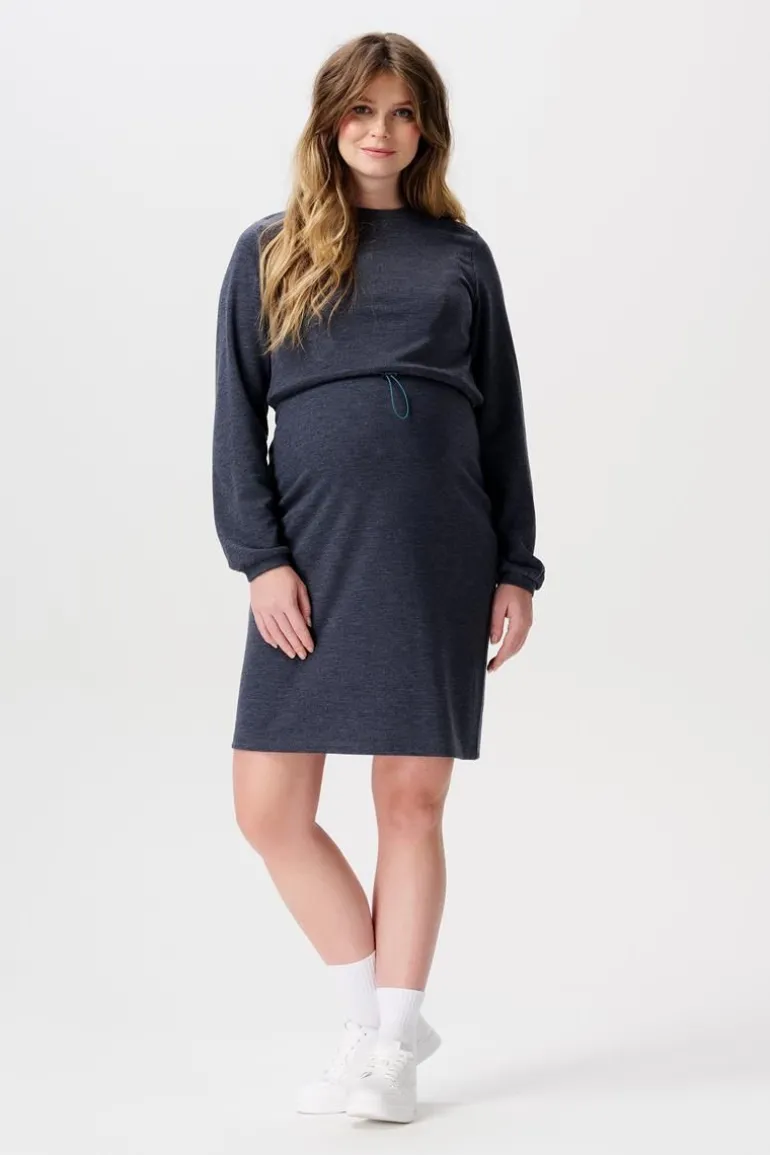 jurk_met_voedingsfunctie__0-7.webp Noppies Jurken | Jurken<Jurk Met Voedingsfunctie - Dark Navy