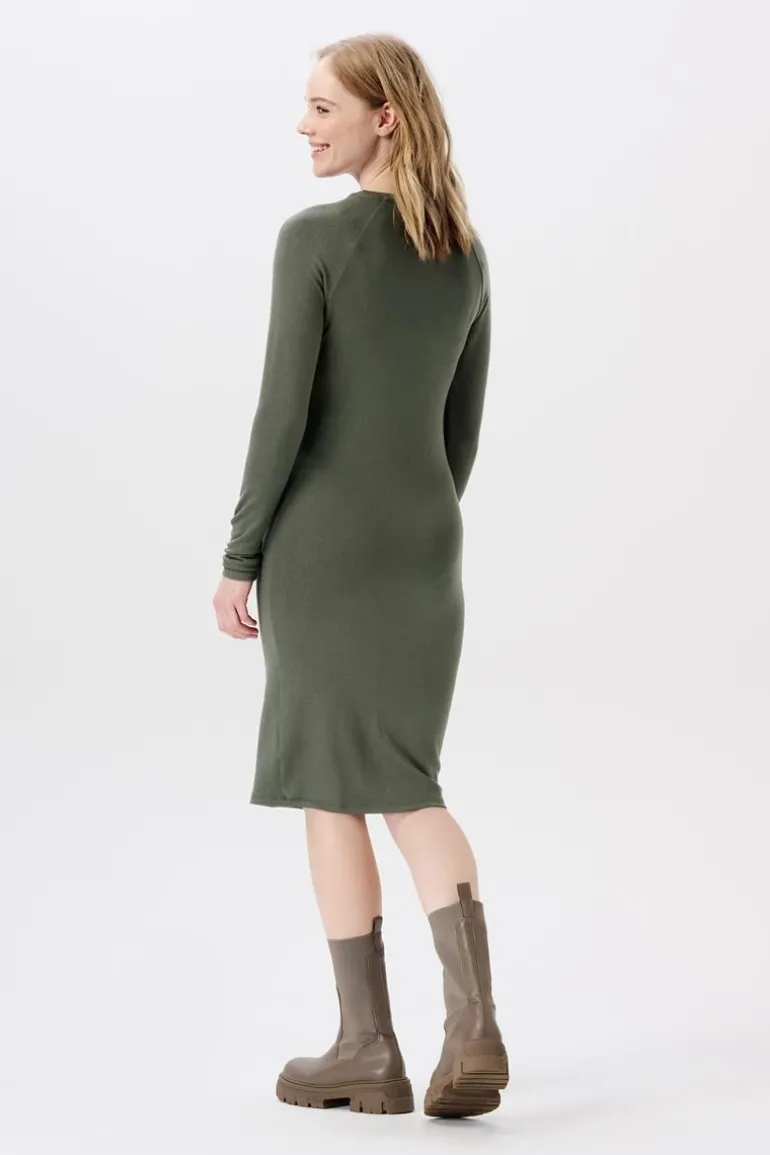 jurk_met_voedingsfunctie__1-105.webp Noppies Jurken | Jurken<Jurk Met Voedingsfunctie Zane - Olive