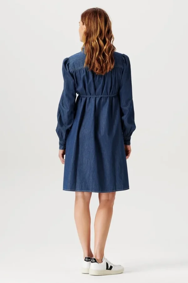 Noppies Jurken | Jurken<Jurk Met Voedingsfunctie Oberlin - Vintage Blue