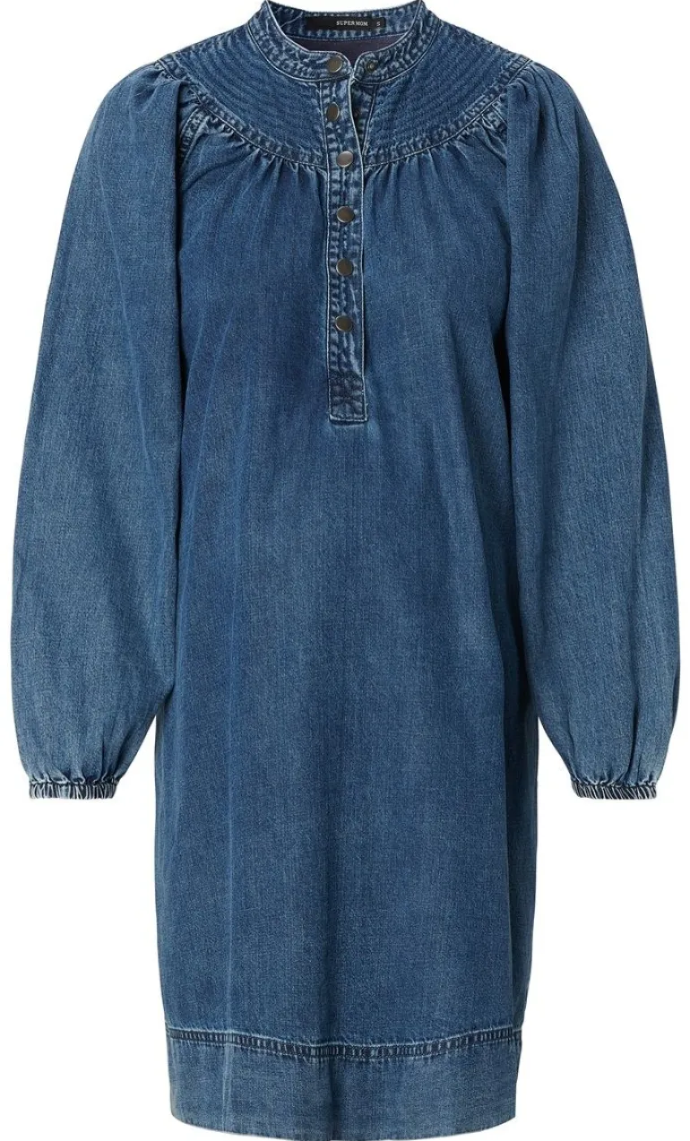 jurk_met_voedingsfunctie__1-176.webp Noppies Jurken | Jurken<Jurk Met Voedingsfunctie Bowes - Blue Denim