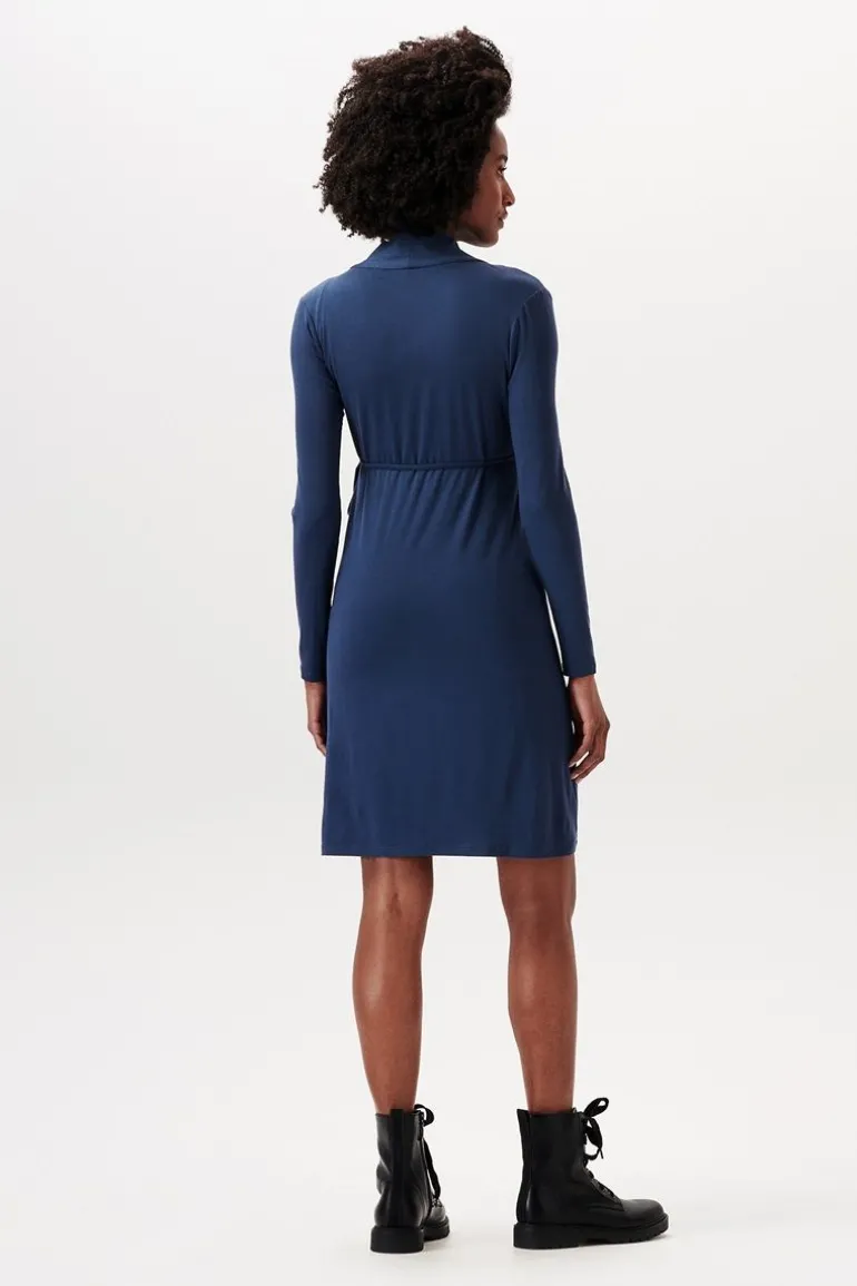jurk_met_voedingsfunctie__1-3.webp Noppies Jurken | Jurken<Jurk Met Voedingsfunctie - Dark Blue
