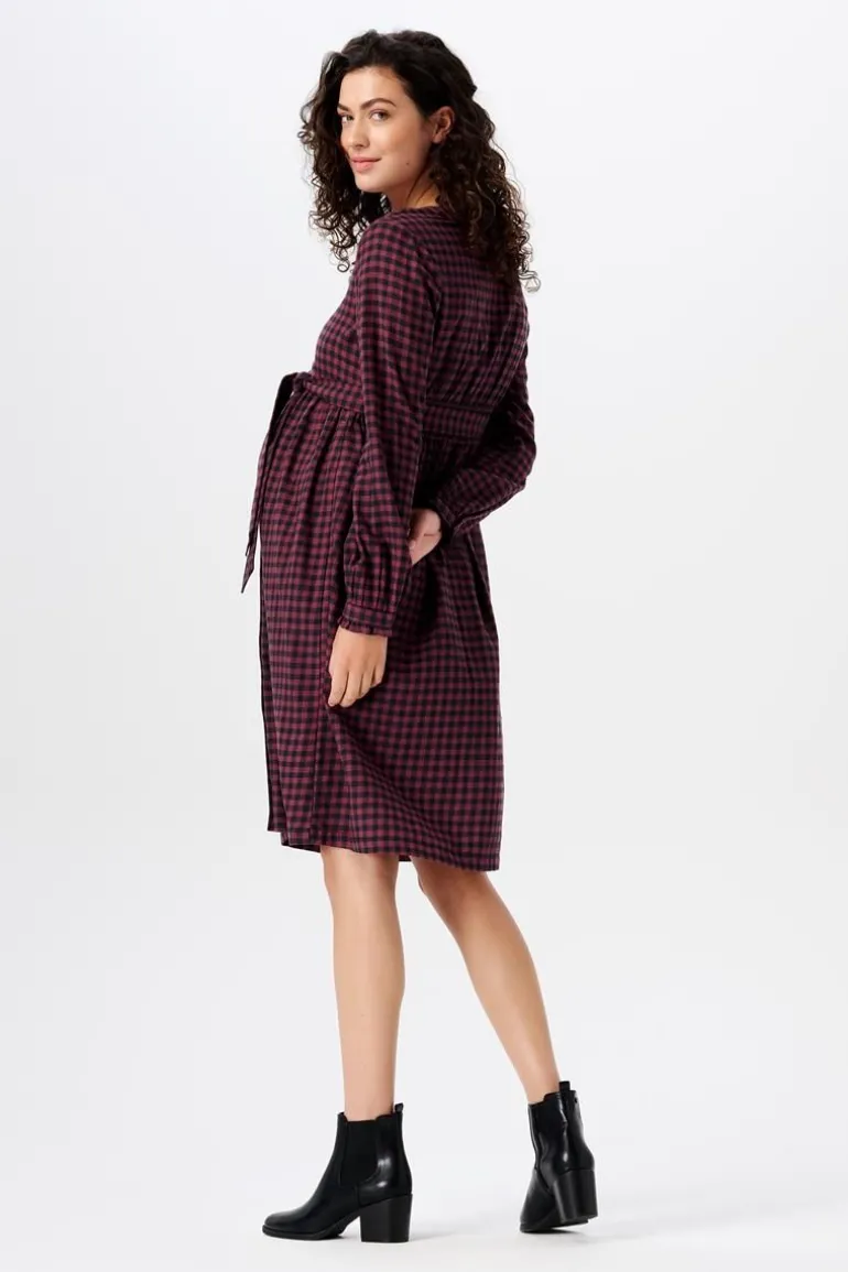 jurk_met_voedingsfunctie__1-30.webp Noppies Jurken | Jurken<Jurk Met Voedingsfunctie - Plum red