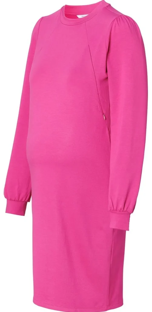 Noppies Jurken | Jurken<Jurk Met Voedingsfunctie Pinole - Fuchsia Red
