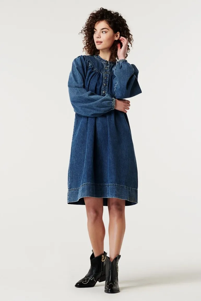jurk_met_voedingsfunctie__12-117.webp Noppies Jurken | Jurken<Jurk Met Voedingsfunctie Bowes - Blue Denim