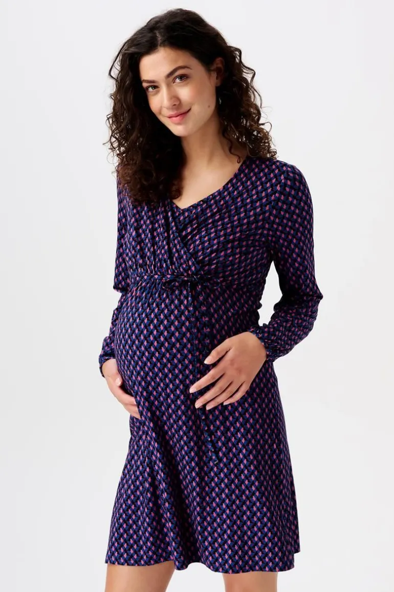 jurk_met_voedingsfunctie__12-8.webp Noppies Jurken | Jurken<Jurk Met Voedingsfunctie - Royal Blue
