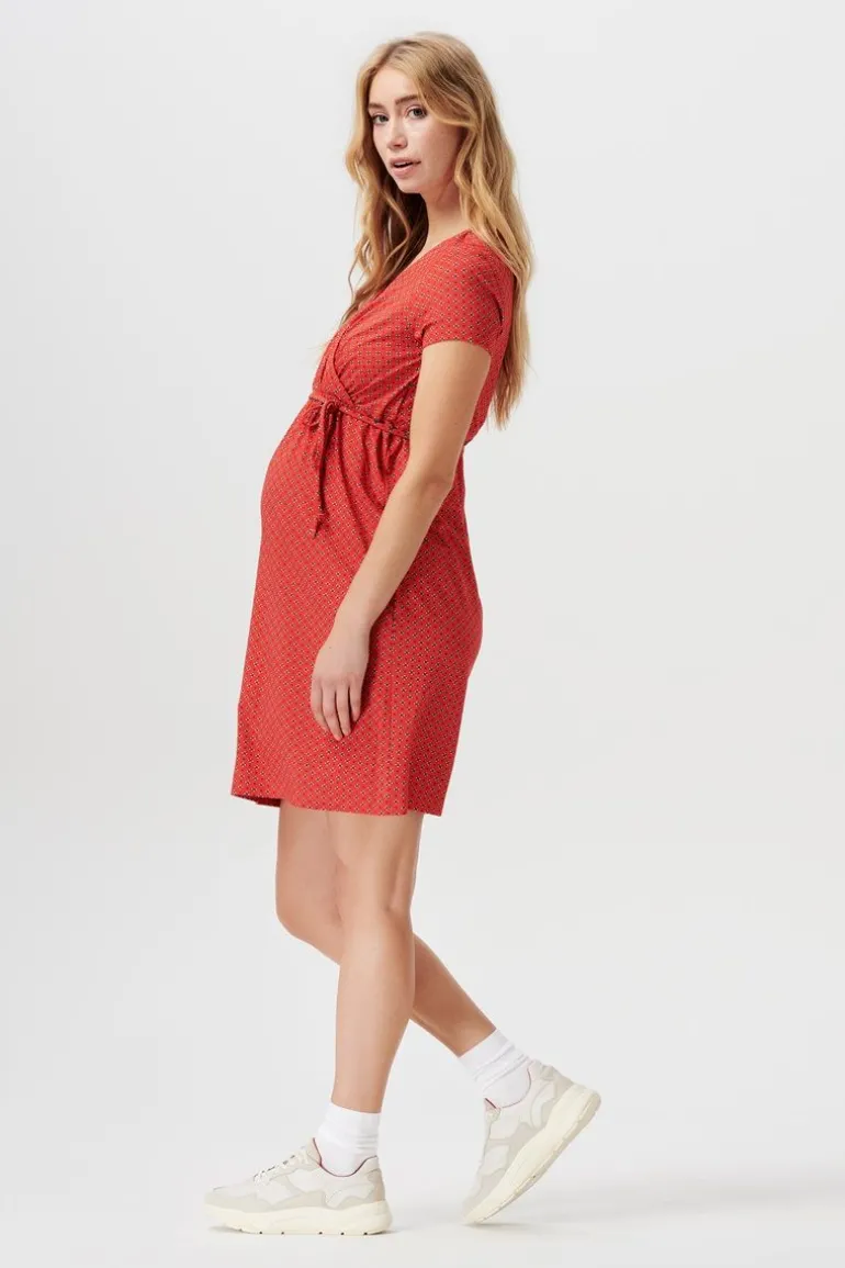 jurk_met_voedingsfunctie__13-8.webp Noppies Jurken | Jurken<Jurk Met Voedingsfunctie - Flame Red