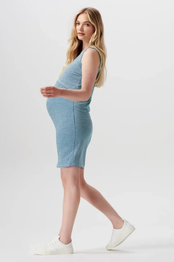 Noppies Jurken | Jurken<Jurk Met Voedingsfunctie - Pastel Blue