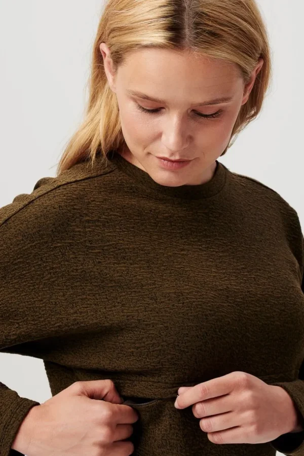 Noppies Jurken | Jurken<Jurk Met Voedingsfunctie Riva - dark olive