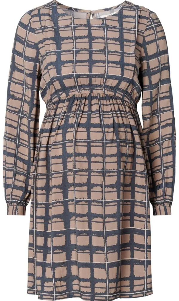 Noppies Jurken | Jurken<Jurk Met Voedingsfunctie - Taupe Grey