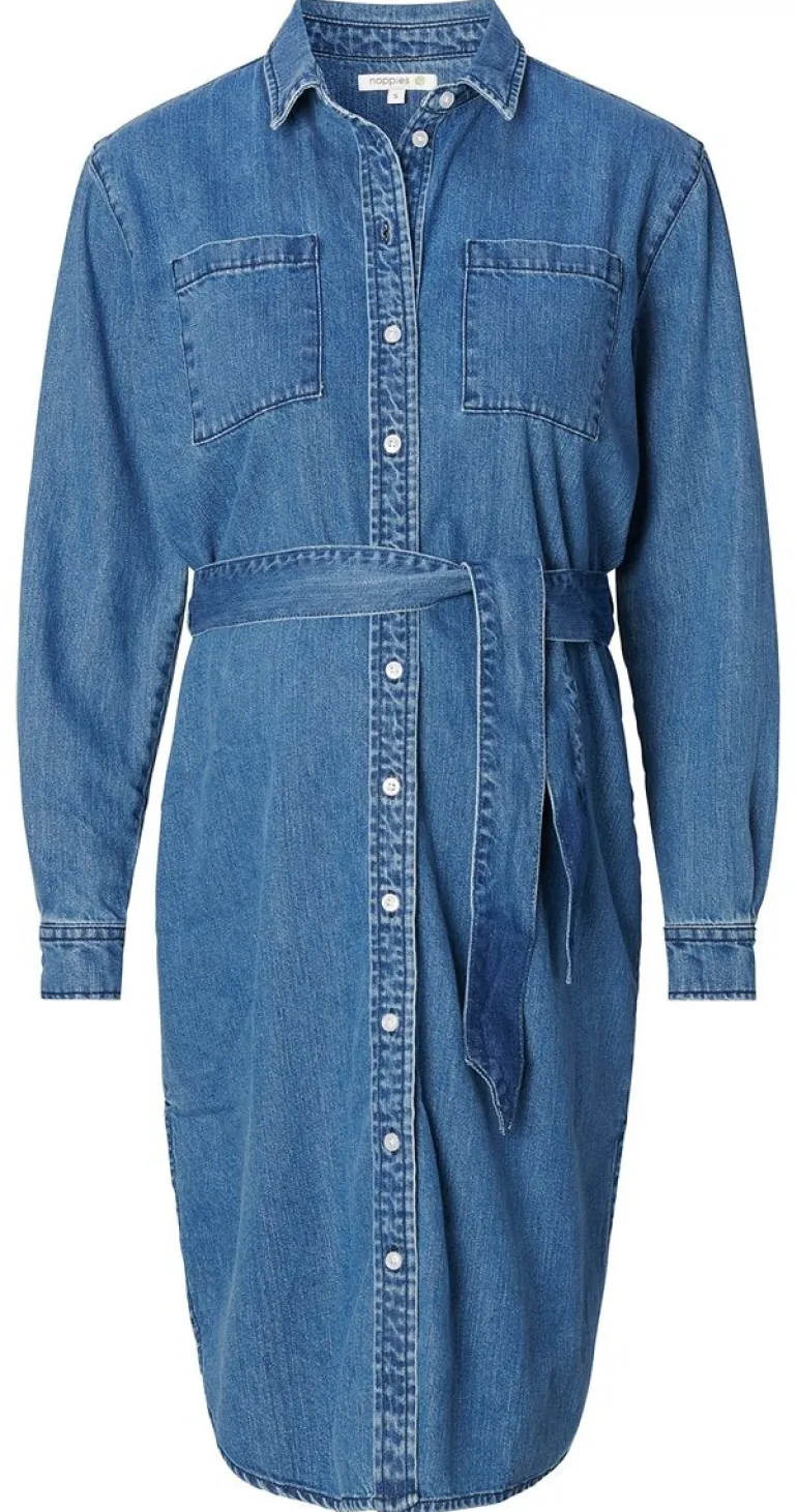 jurk_met_voedingsfunctie__2-149.webp Noppies Jurken | Jurken<Jurk Met Voedingsfunctie Athens - Medium Blue Wash