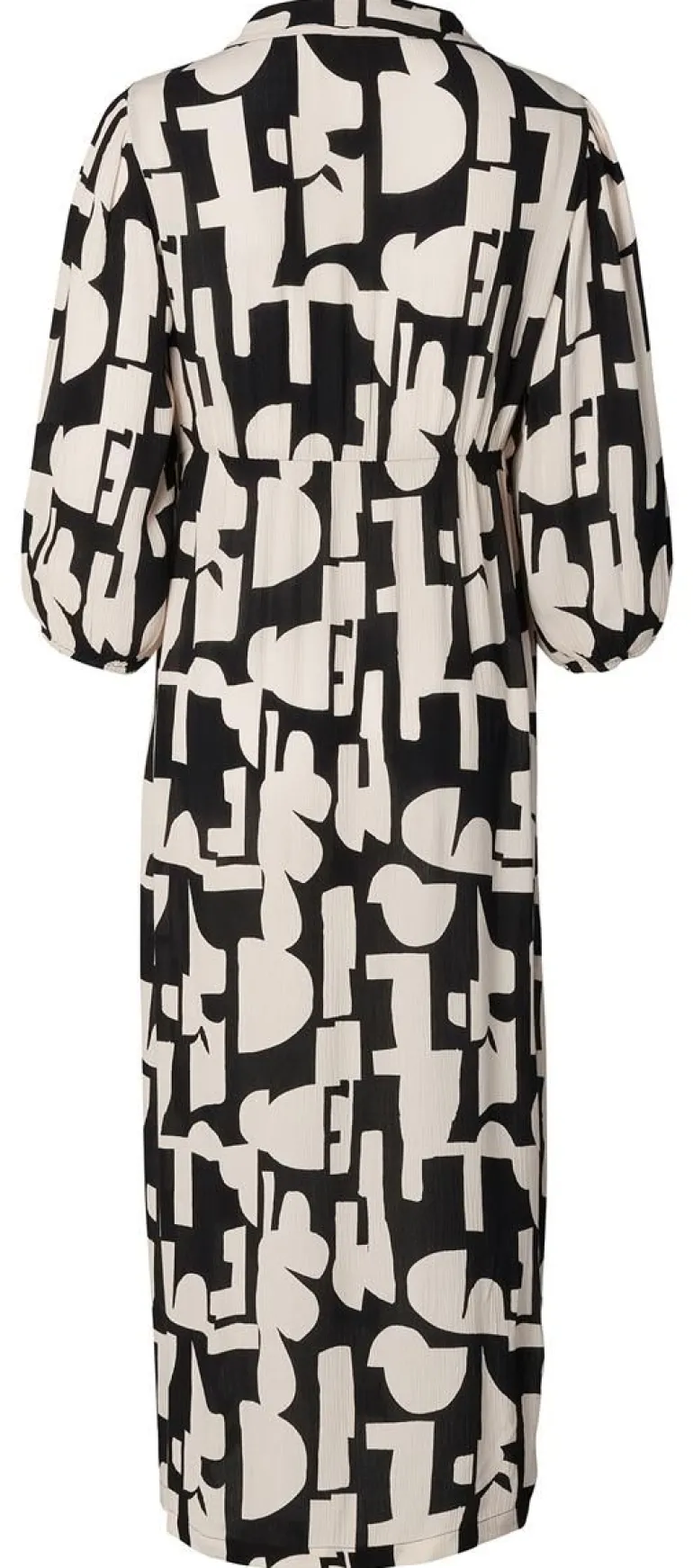 jurk_met_voedingsfunctie__3.webp Noppies Jurken | Jurken<Jurk Met Voedingsfunctie Lieksa - Monochrome All Over Print