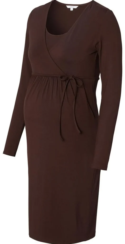 Noppies Jurken | Jurken<Jurk Met Voedingsfunctie Gaja Nursing Bi-stretch Dress - Coffee Bean