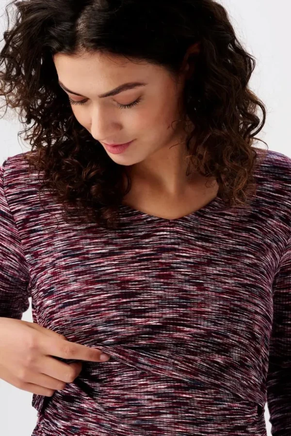 Noppies Jurken | Jurken<Jurk Met Voedingsfunctie - Plum red