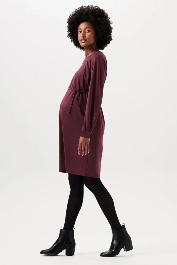 Noppies Jurken | Jurken<Jurk Met Voedingsfunctie - Plum Brown