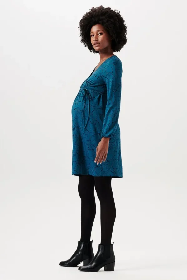 Noppies Jurken | Jurken<Jurk Met Voedingsfunctie - Blue Coral