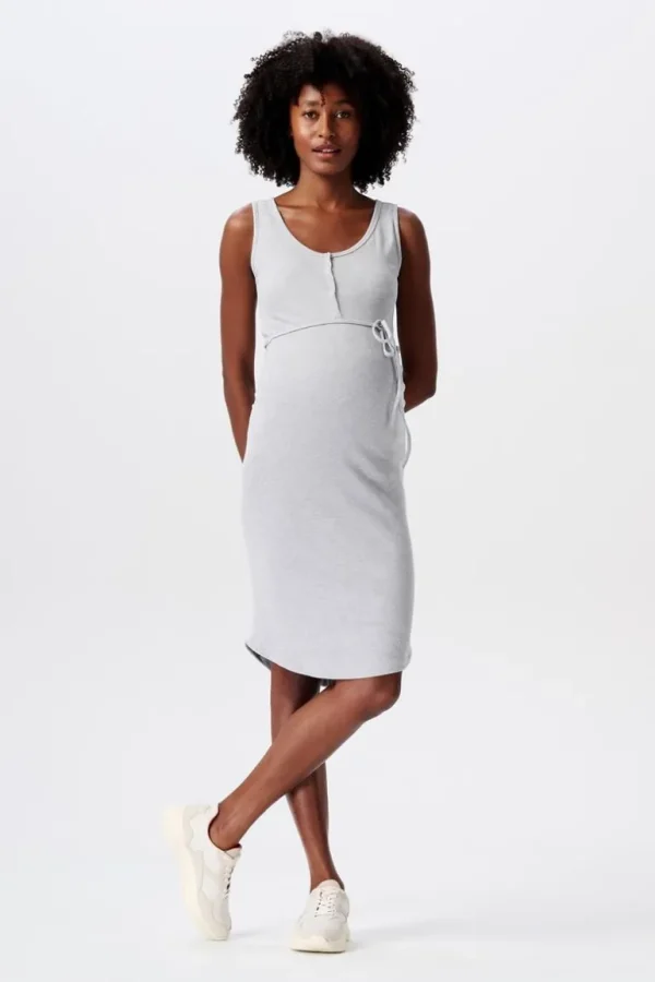 Noppies Jurken | Jurken<Jurk Met Voedingsfunctie - Light Grey melange