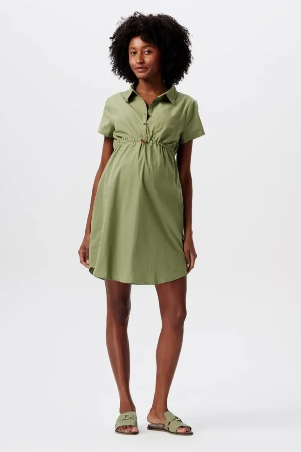 Noppies Jurken | Jurken<Jurk Met Voedingsfunctie - Olive Green