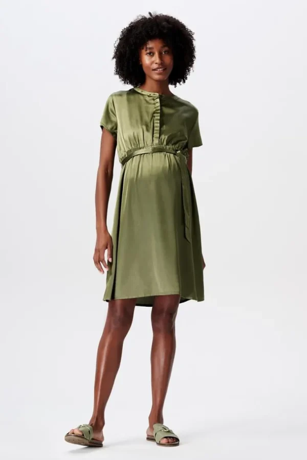 Noppies Jurken | Jurken<Jurk Met Voedingsfunctie - Olive Green