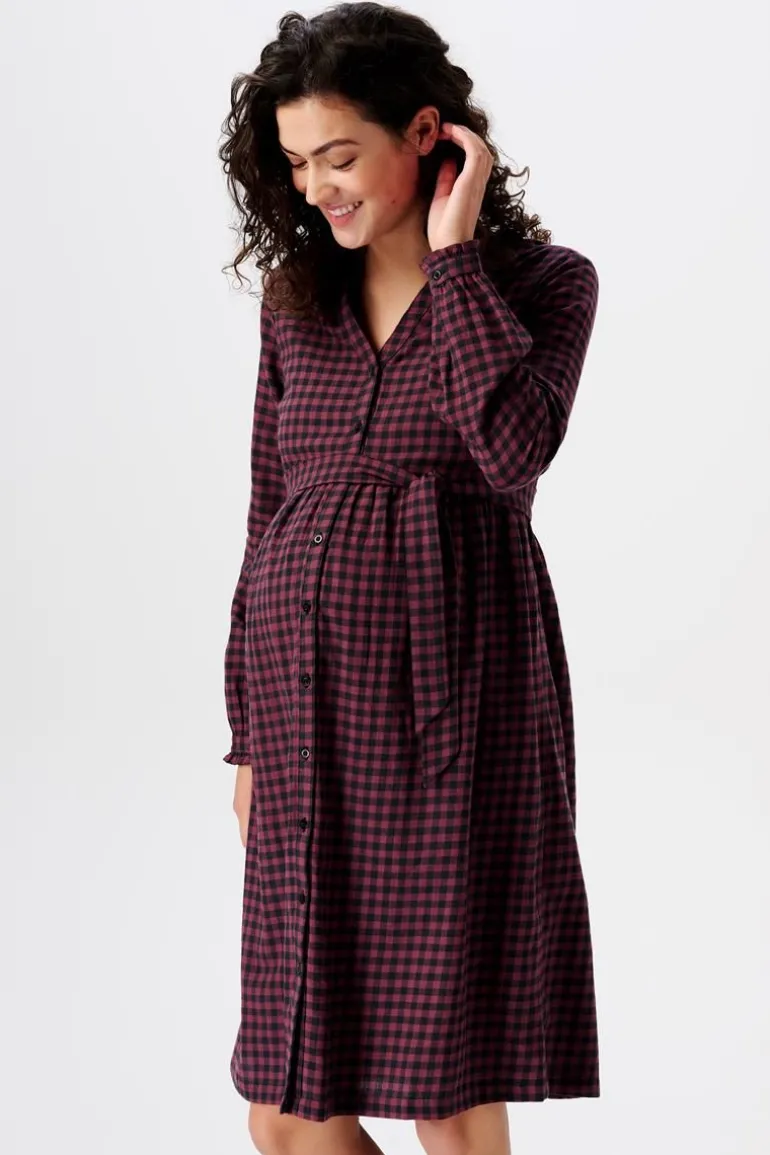 jurk_met_voedingsfunctie__5-29.webp Noppies Jurken | Jurken<Jurk Met Voedingsfunctie - Plum red