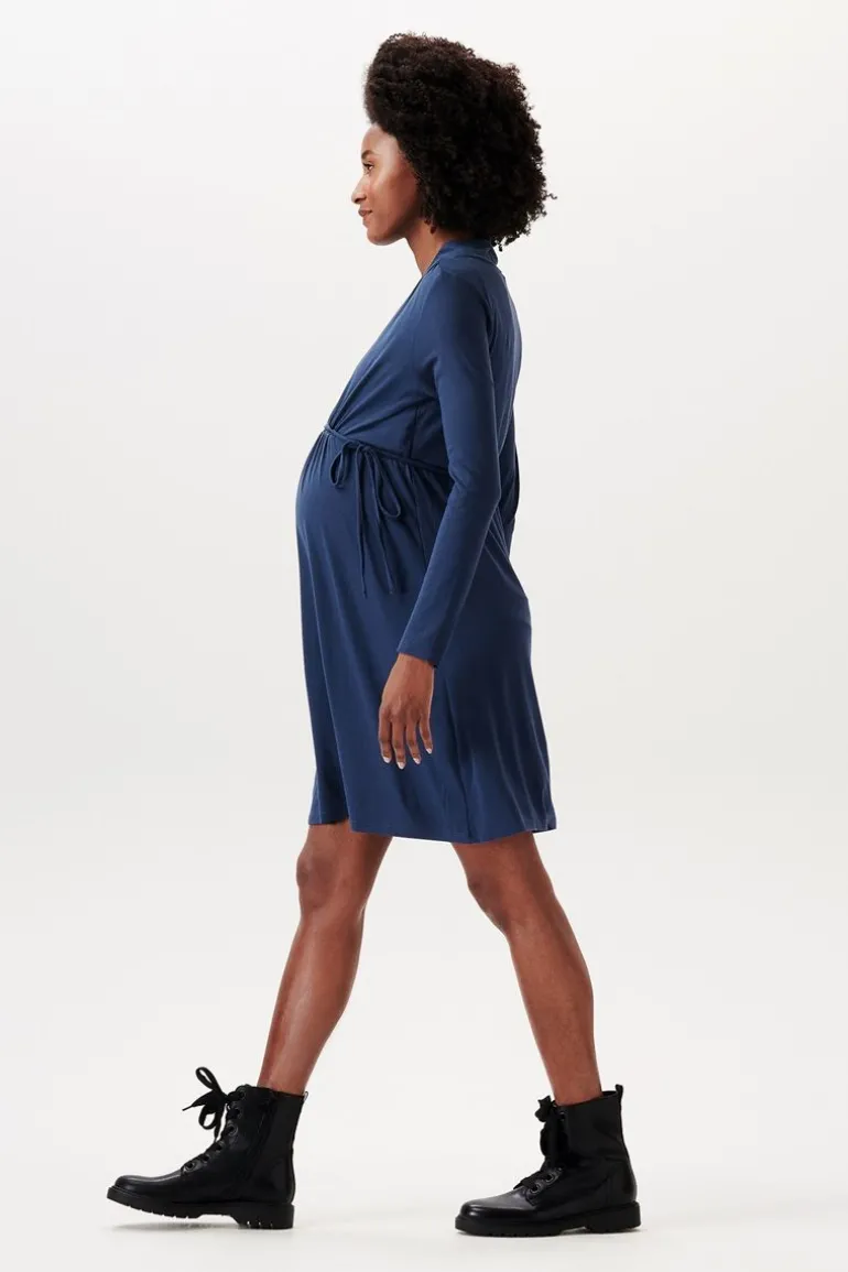 jurk_met_voedingsfunctie__5-3.webp Noppies Jurken | Jurken<Jurk Met Voedingsfunctie - Dark Blue