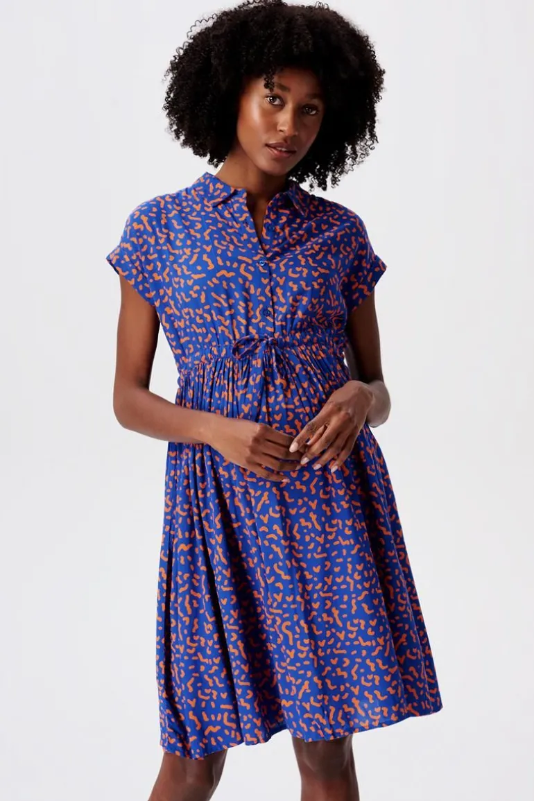 jurk_met_voedingsfunctie__5-47.webp Noppies Jurken | Jurken<Jurk Met Voedingsfunctie - Electric Blue