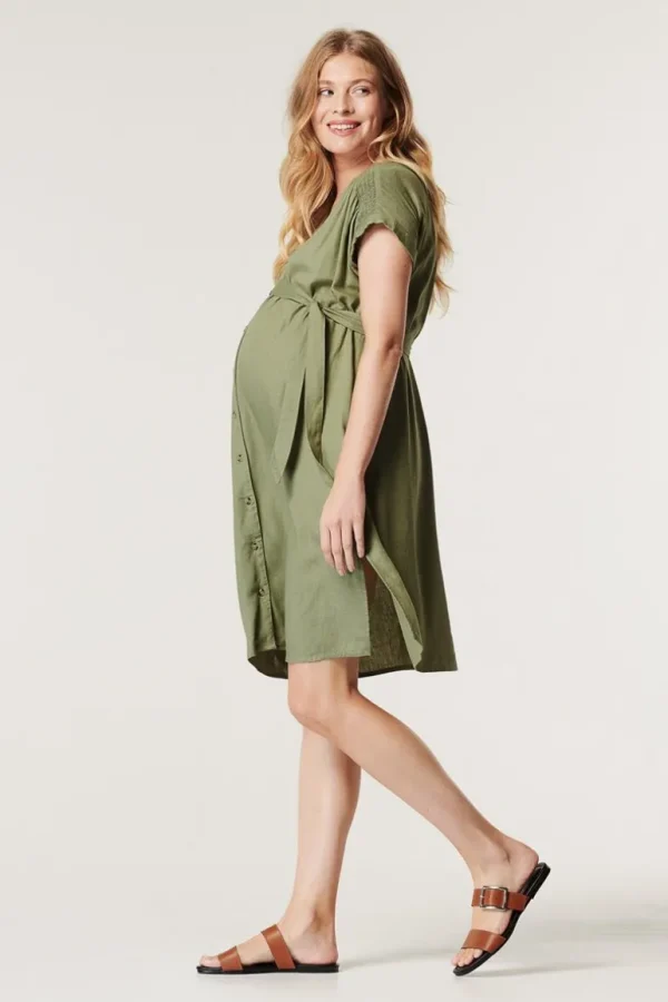 Noppies Jurken | Jurken<Jurk Met Voedingsfunctie - Real Olive