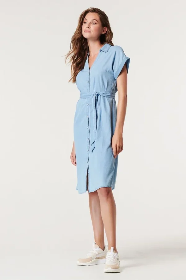 Noppies Jurken | Jurken<Jurk Met Voedingsfunctie Tencel - Light Blue