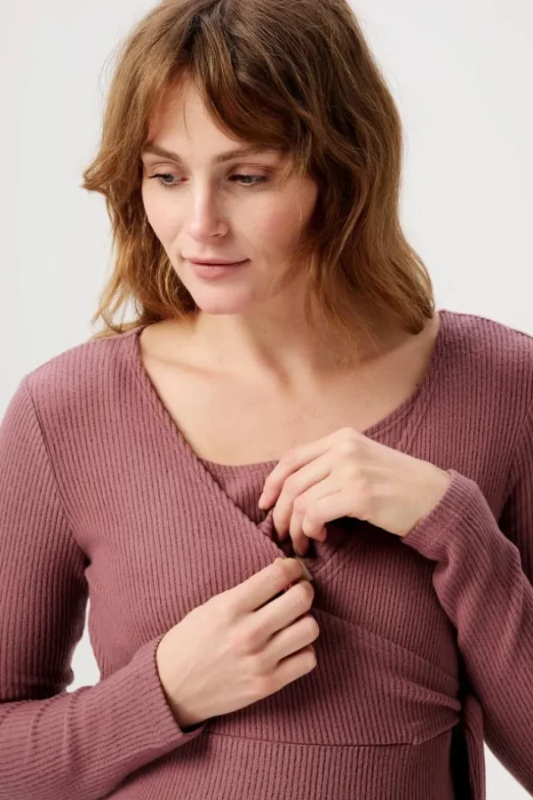 Noppies Jurken | Jurken<Jurk Met Voedingsfunctie Asa Ultra Soft Nursing Dress - Rose Taupe