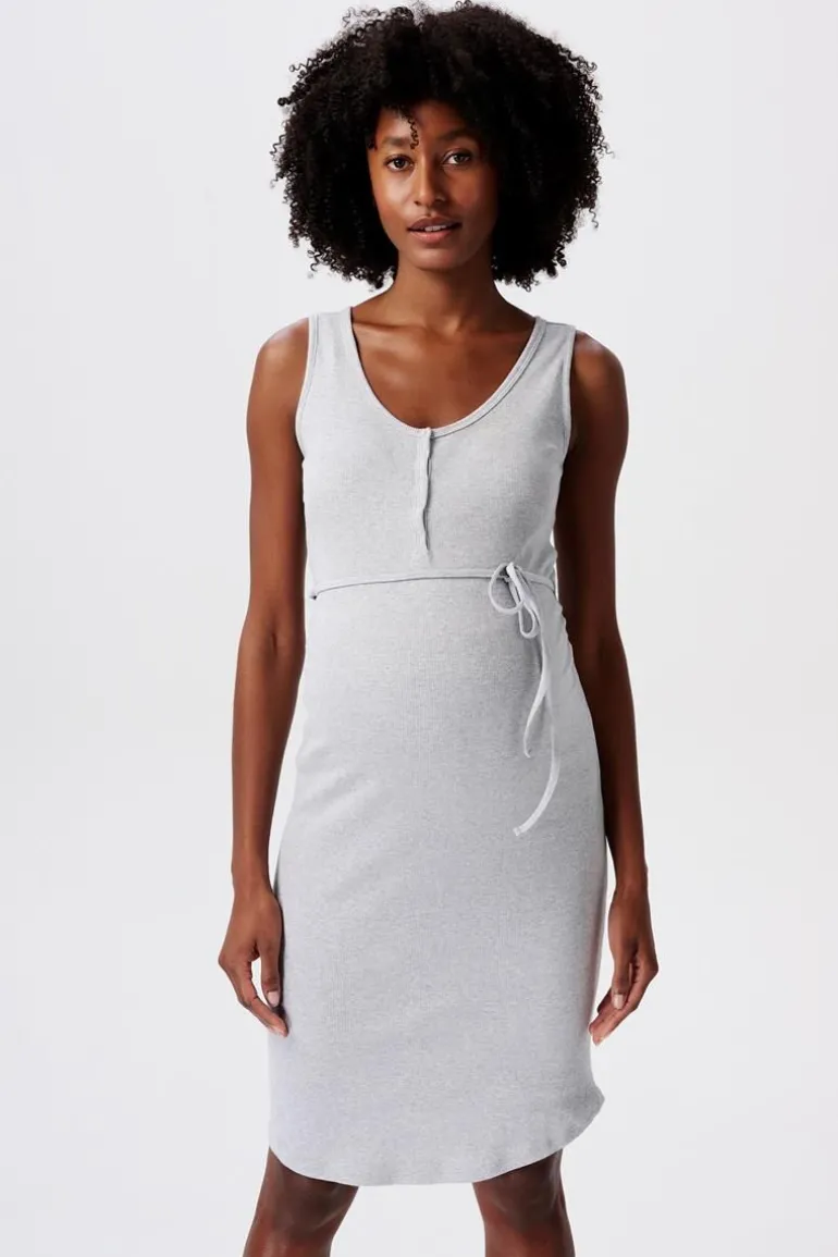 jurk_met_voedingsfunctie__6-147.webp Noppies Jurken | Jurken<Jurk Met Voedingsfunctie - Light Grey melange