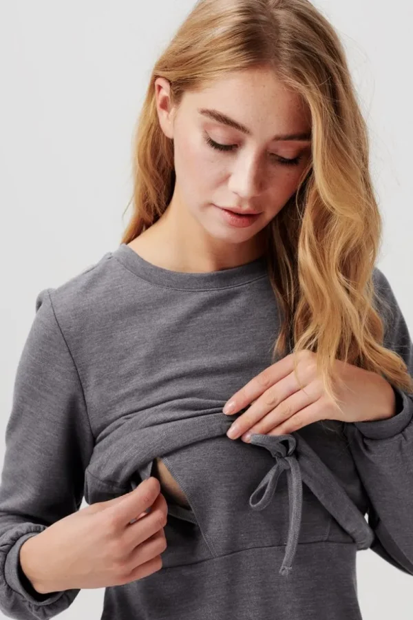 Noppies Jurken | Jurken<Jurk Met Voedingsfunctie - Medium Grey