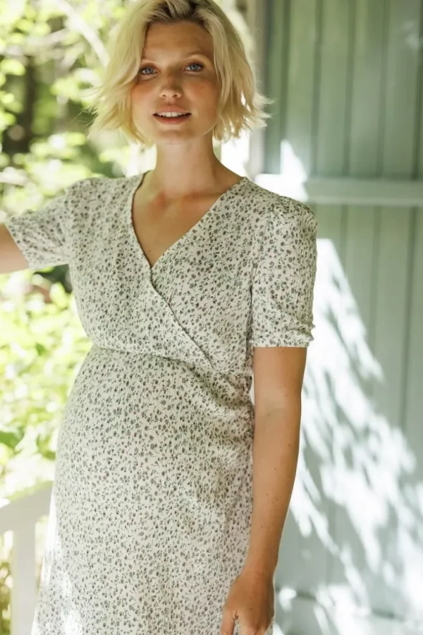 Noppies Jurken | Jurken<Jurk Met Voedingsfunctie Jaelynn - Cream minimal flower