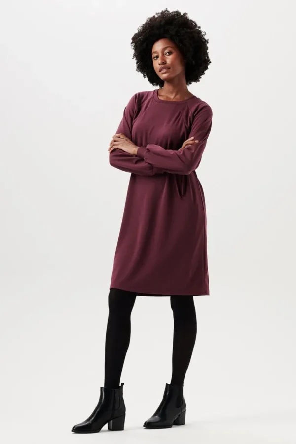 Noppies Jurken | Jurken<Jurk Met Voedingsfunctie - Plum Brown