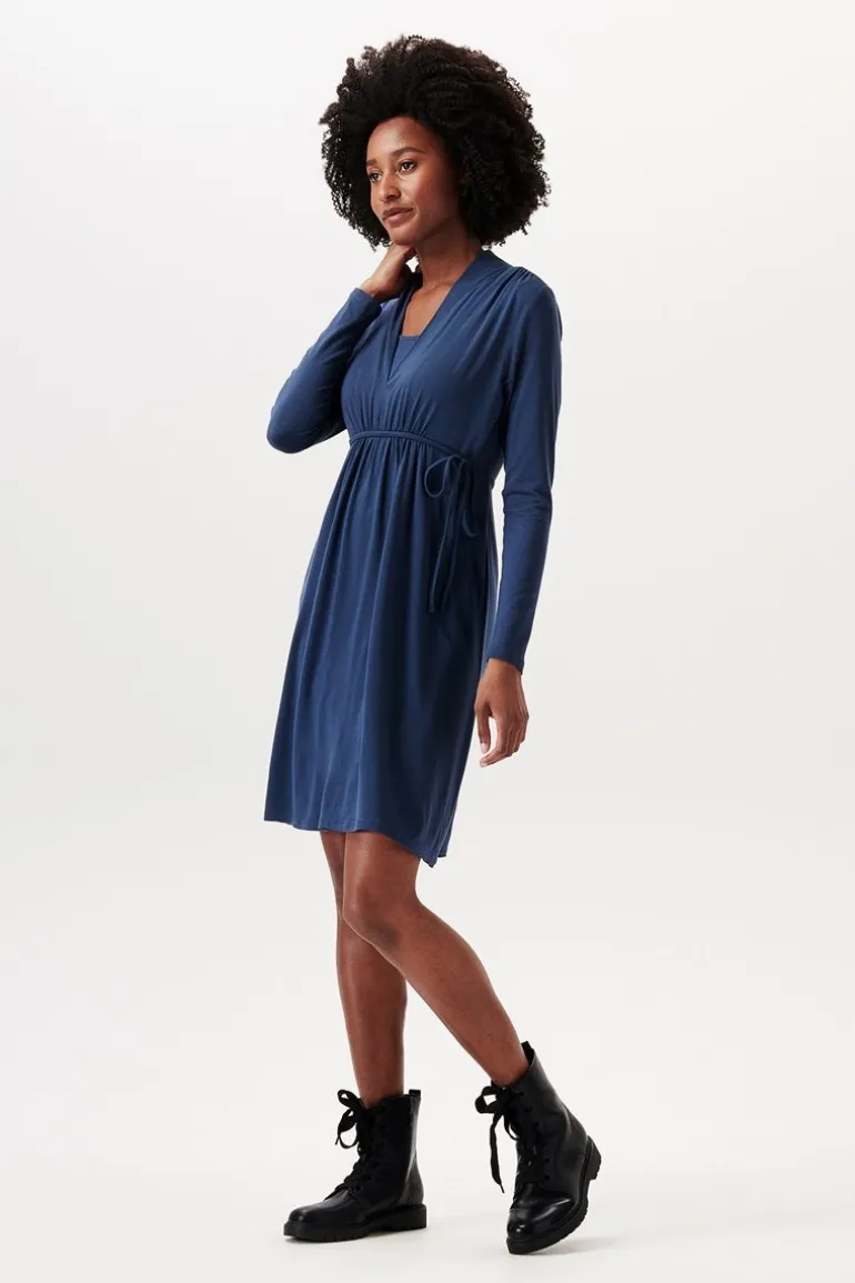 jurk_met_voedingsfunctie__7-3.webp Noppies Jurken | Jurken<Jurk Met Voedingsfunctie - Dark Blue