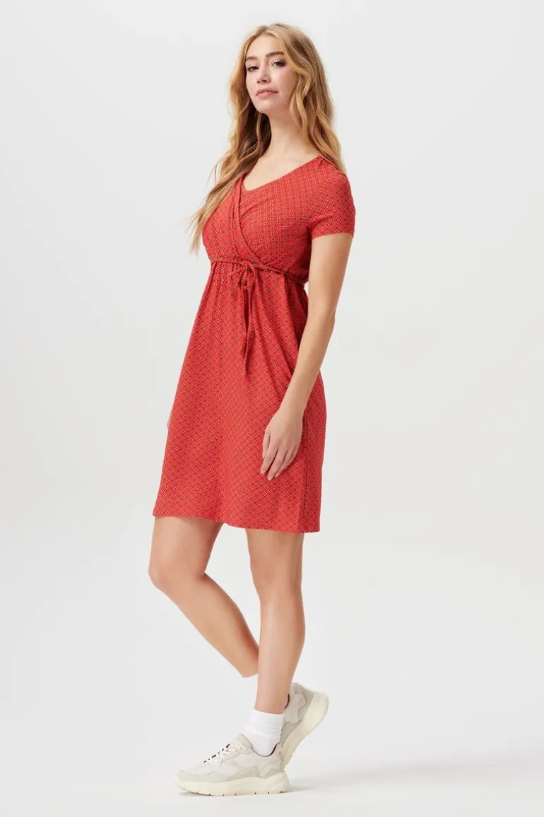 jurk_met_voedingsfunctie__7-46.webp Noppies Jurken | Jurken<Jurk Met Voedingsfunctie - Flame Red
